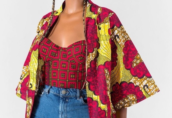 Grassfields African print kimono3