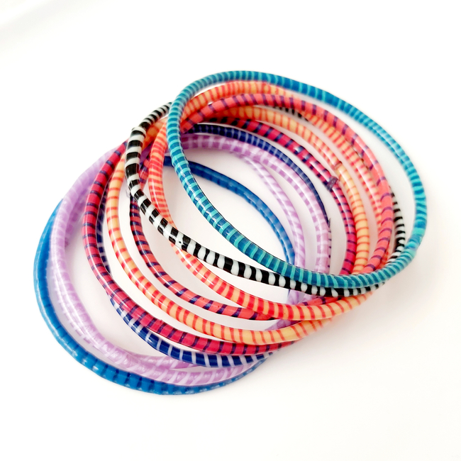 Women’s Flip Flop Bangles Sourced from Africa