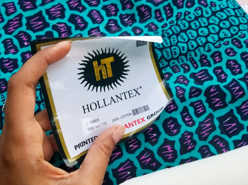 3 Quick and Easy Steps to Remove Labels from African Print Fabrics